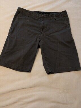 Volcom Shorts. Size 36. Fair Condition. Flat Front. Walking Shorts. Dark Gray.